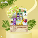 2026 - C1 กระเช้าไม้ 13 นิ้ว- กระเช้าปีใหม่ ของขวัญสุขภาพ