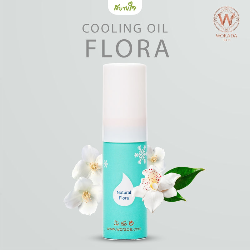 Cooling oil Natural flora 10 ml. (WORADA)